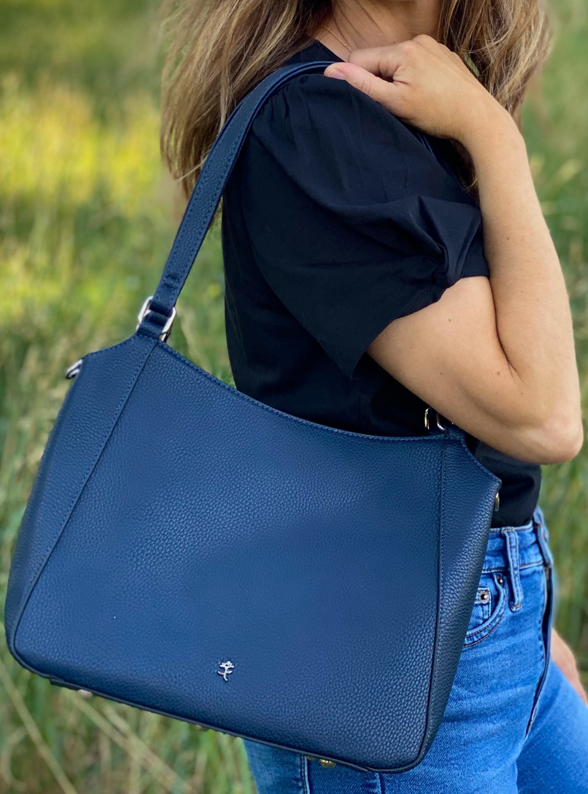 Ruby Blue Couture Jenna Vegan deals Leather Tote Bag